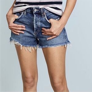 Agolde Cut-Off Denim Shorts sz 24